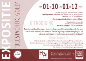 Aankondiging Expositie Beestachtig Goed.